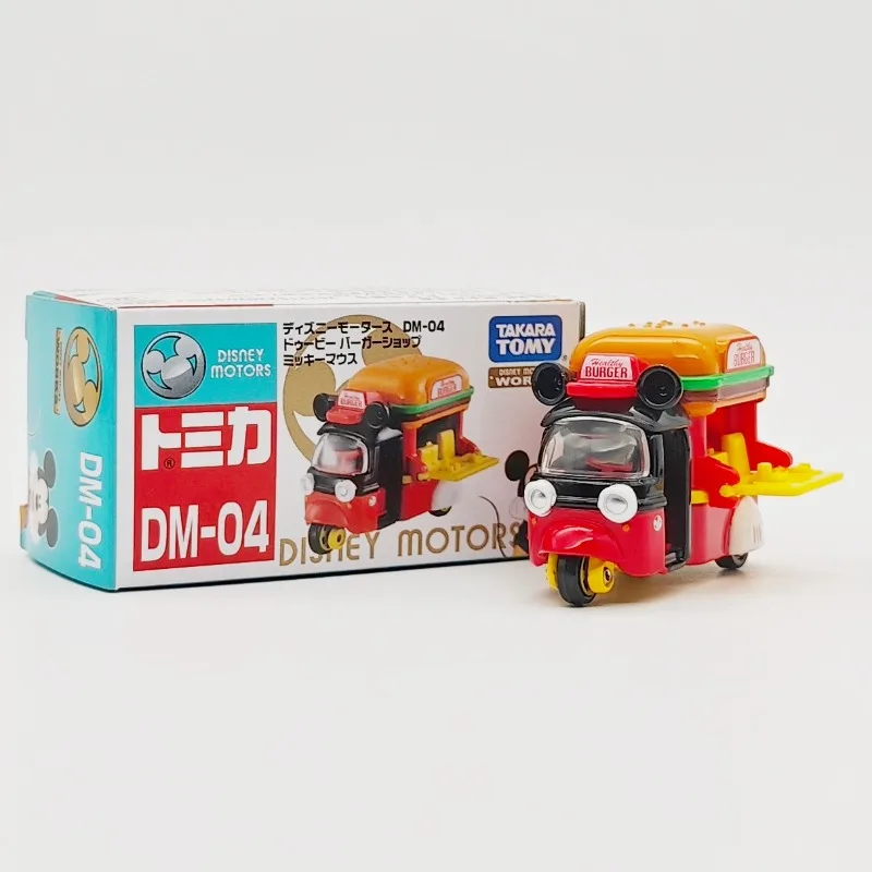TAKARA TOMY Tomica DISNEY MOTORS DM-04 Mickey Hamburg Automauto Legering Speelgoed Motorvoertuig Diecast Metaal Model Geschenken