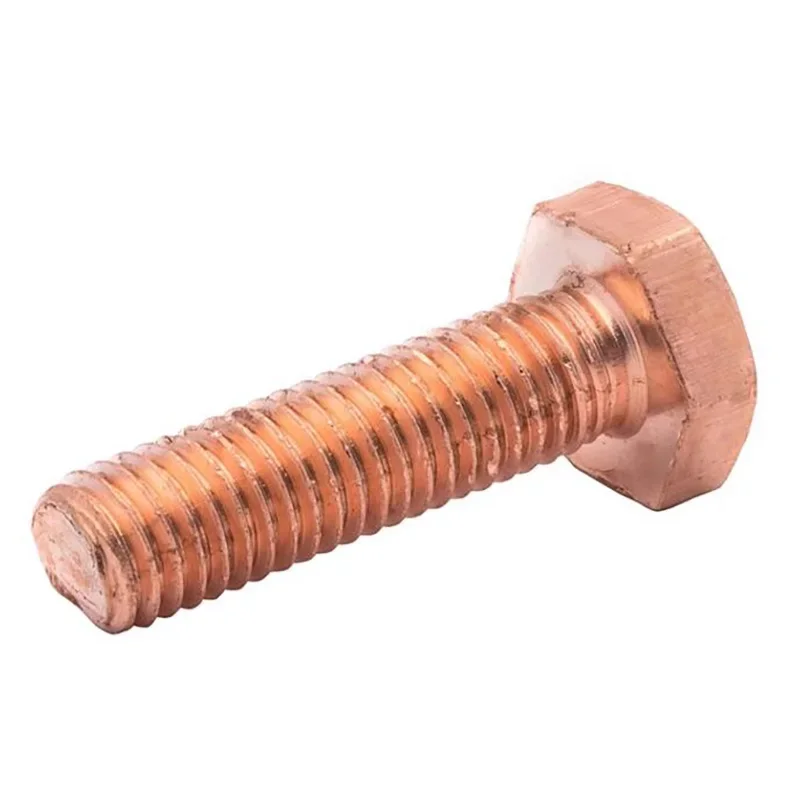 Kupfer-Außensechskantschraube, elektrolytische Kupferschraube, M3, M4, M5, M6, M8, M10, M12, M14, M16, M28 M20