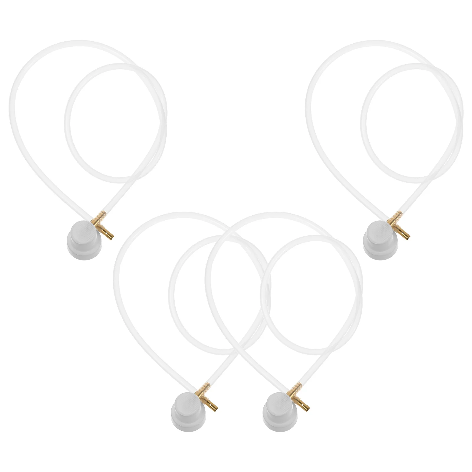 

4pcs Air Conditioner Cleaning Spray Head Hose Extension Nozzle For Car Ac System Brass Flexible Canzzle Wand Efficiency White