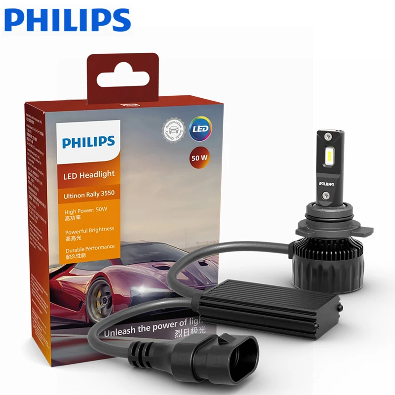Philips Ultinon Rally 3550 H7 Led-koplampen Hoog vermogen 50W H4 H8 H9 H11 9005 HB3 9006 HB4 9012 HIR2 Autolamp Mistlampen 6500K