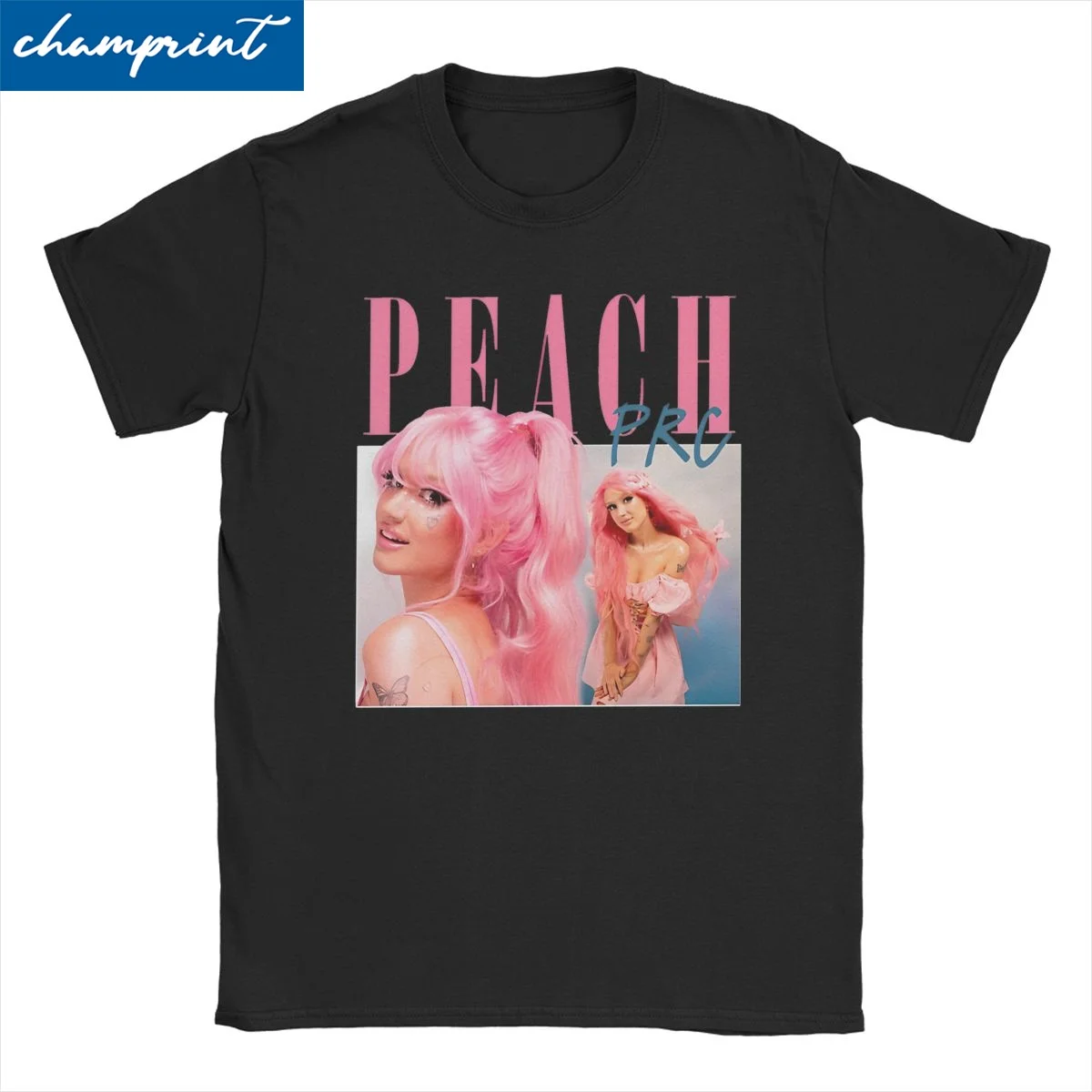 Men Women T-Shirts Peach Karol G Novelty Pure Cotton Tees Short Sleeve Hip Hop Reggaeton T Shirts Round Neck Clothing Classic