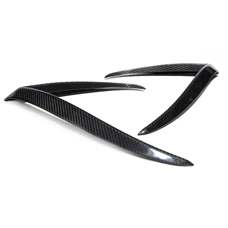 For Tesla Model Y X Model 3 Carbon Fiber Car Front Bumper Wind knife Tuyere Splitter Spoiler Air Knife Surround Trim Body Kit