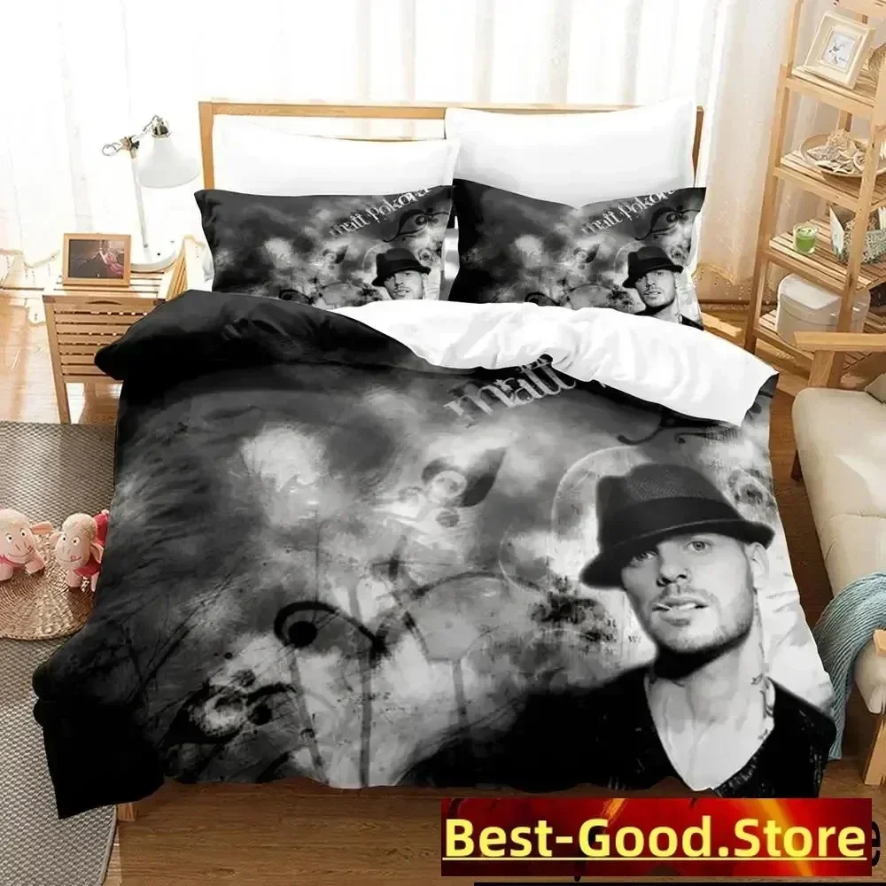 

Singer M. Pokora Printed Bed Set Duvet Cover Pillowcase Bedding Set Bed Linen Sheet Quilt Cover Full Queen King Size