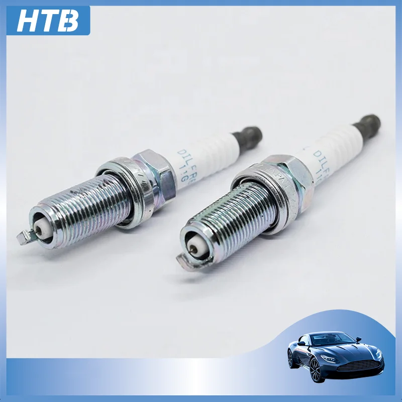 4pcs 12290-RBJ-003 Dual Iridium Spark Plug DILFR6F11G For Honda Insight Jazz Fit 1.3 2010 2011 Hybrid Civic IX 1.5 DILFR6F-11G