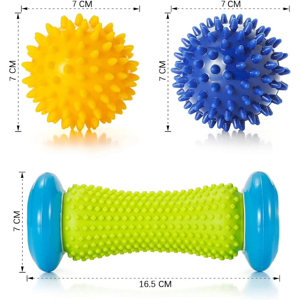 Foot Massage Roller Spiky Balls Fascia Ball For Hand Leg Back Pain Therapy Deep Tissue Trigger Point Recovery Muscle Relaxation view 5