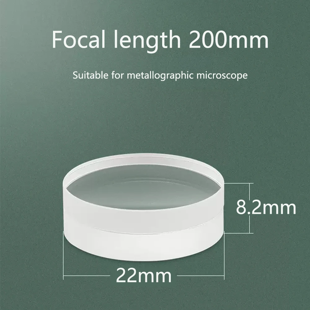 Diameter 22mm 23mm Infinitesimal Microscope Objective Tube Lens Focal Length 180mm 200mm Doublet Glued Optical Lenses