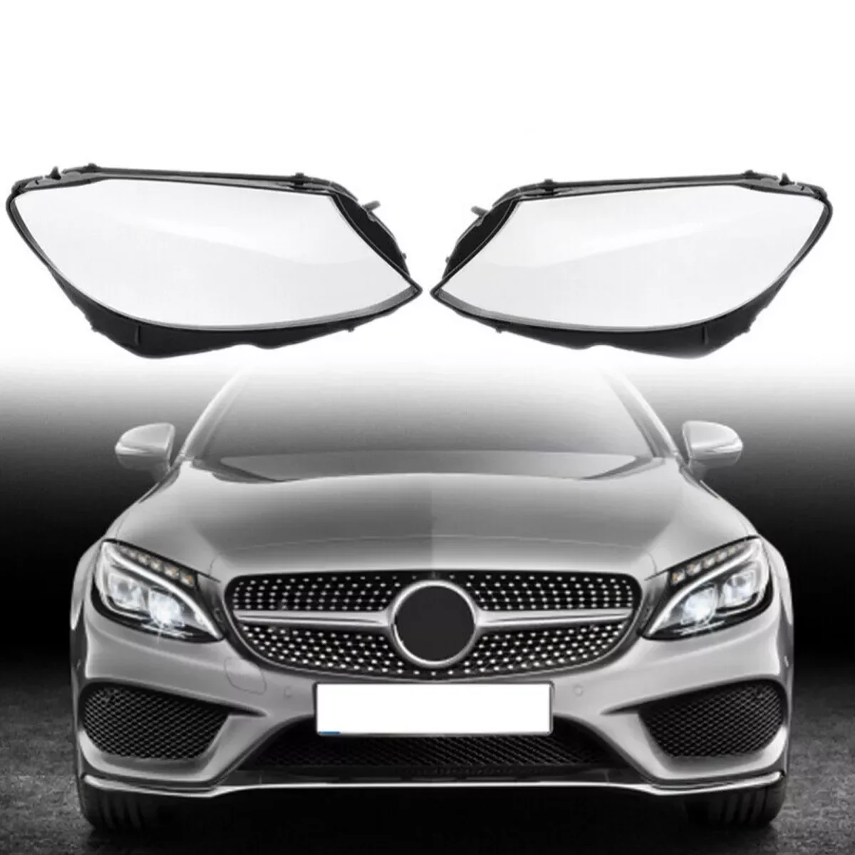 

Левая и правая крышка фары, прозрачный абажур, корпус линзы фары для Mercedes Benz W205 C180 C200 C260L C280 C300 2015-2018