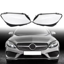 Left Right Headlamp Cover Transparent Lampshade Headlight Lens Shell For Mercedes Benz W205 C180 C200 C260L C280 C300 2015-2018