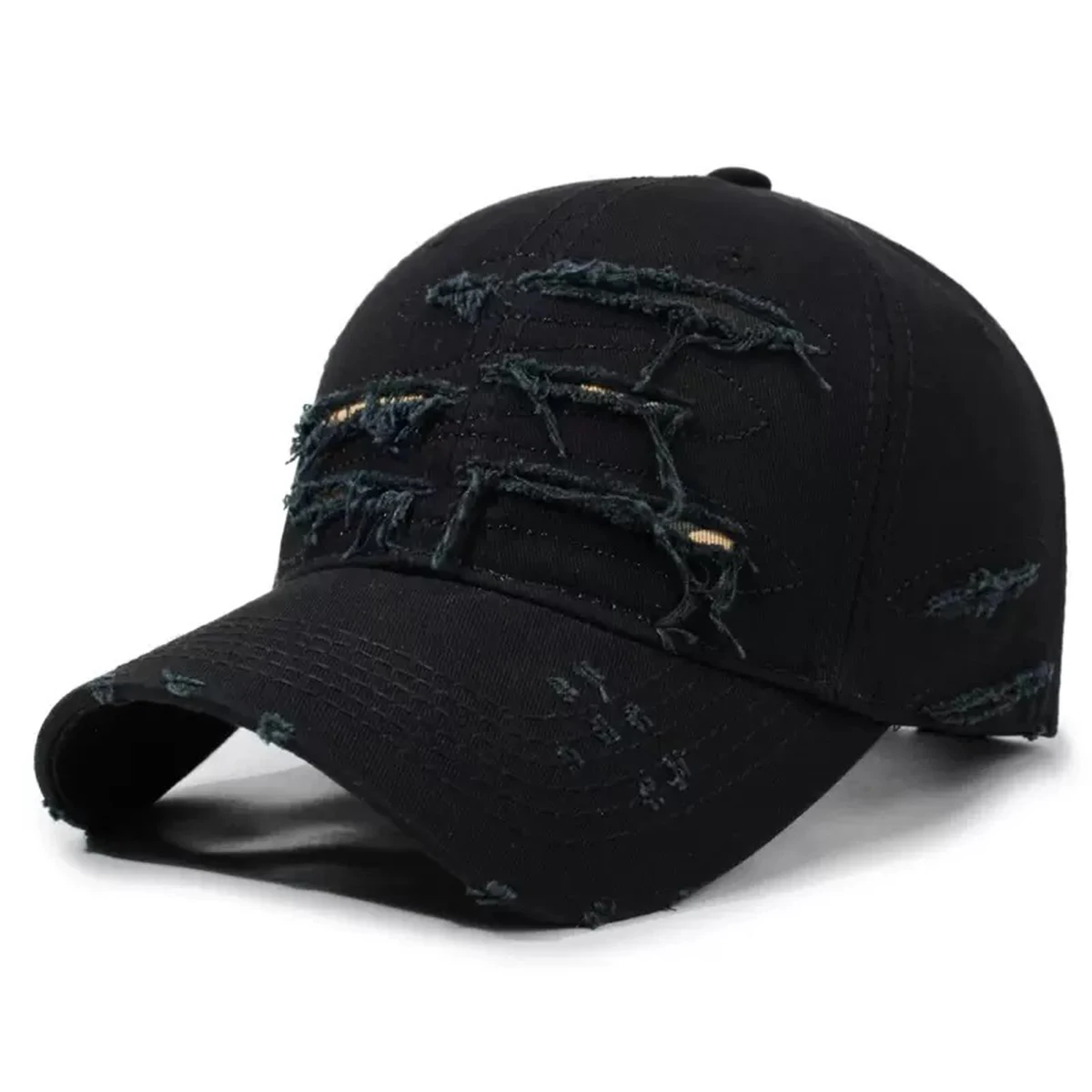 Unisex Hole Washed Baseball Caps Spring and Autumn Outdoor Adjustable Casual Hats Sunscreen Hat Sports Cap