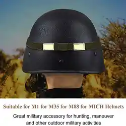 Banda táctica reflectante para casco militar M1 M88 MICH – Accesorio táctico camuflaje