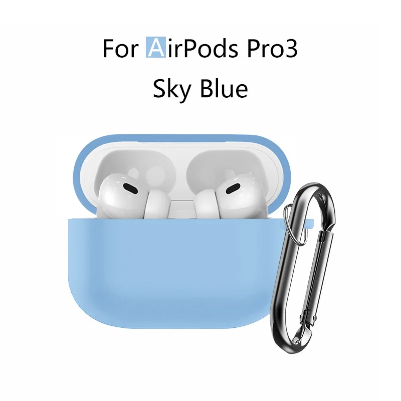 2025 für AirPods Pro 3. Generation Hülle Weiche Silikonhülle für AirPods Pro 3, Schutzhülle mit Reinigungsset für AirPods Pro 3 – Detail 10