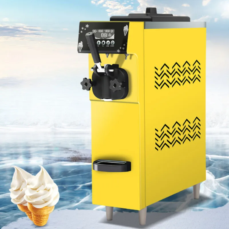 

Ice Cream Machine Commercial Single Head Multiple Optional 7 Days Free Cleaning Preservation Pre-cooling Puffing Cone Maker