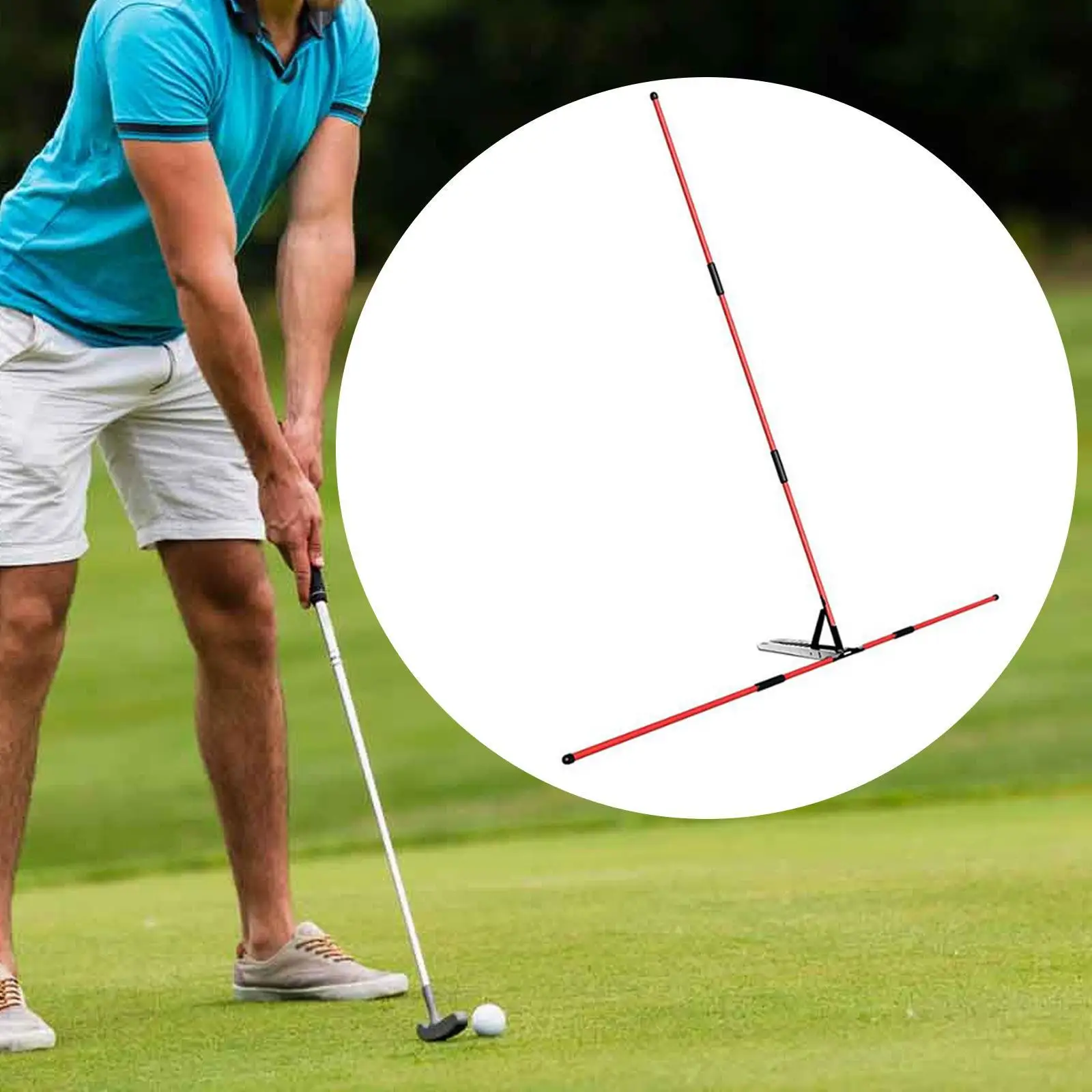 Golf Alignment Stick Holder Anfänger Geschenk Übungsstab für Golfplatz Hof