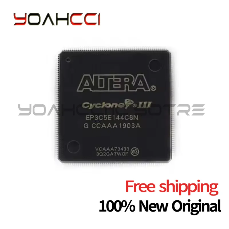 (1-10piece)100% NEW original EP3C5E144C8N package QFP144 free shipping