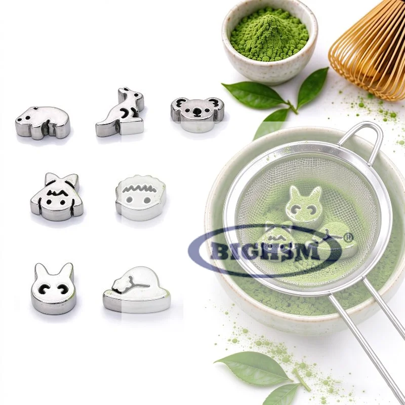 Stainless Steel Matcha Sifter Fine Mesh Anti-Caking Baking Tool Portable For Outdoor Home Cafe Matcha Preparation Thickness 5mm