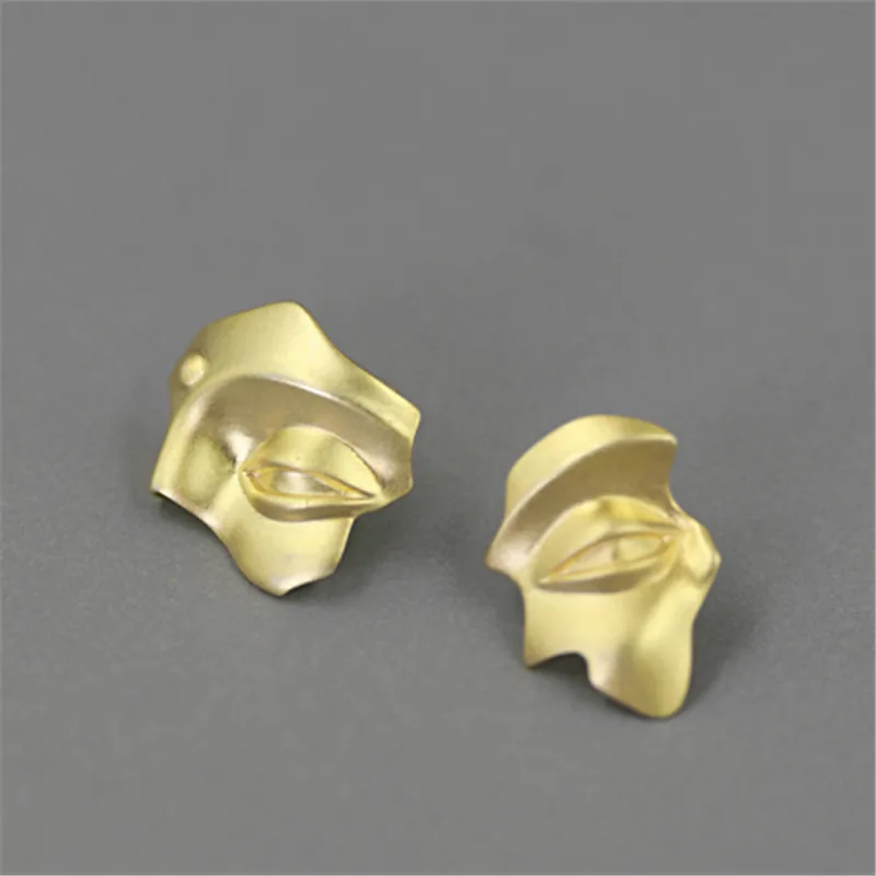 Handmade 925 suitable for women's belief, fashion, exquisite art, fragments of Buddha statues, Sterling Silver Earrings