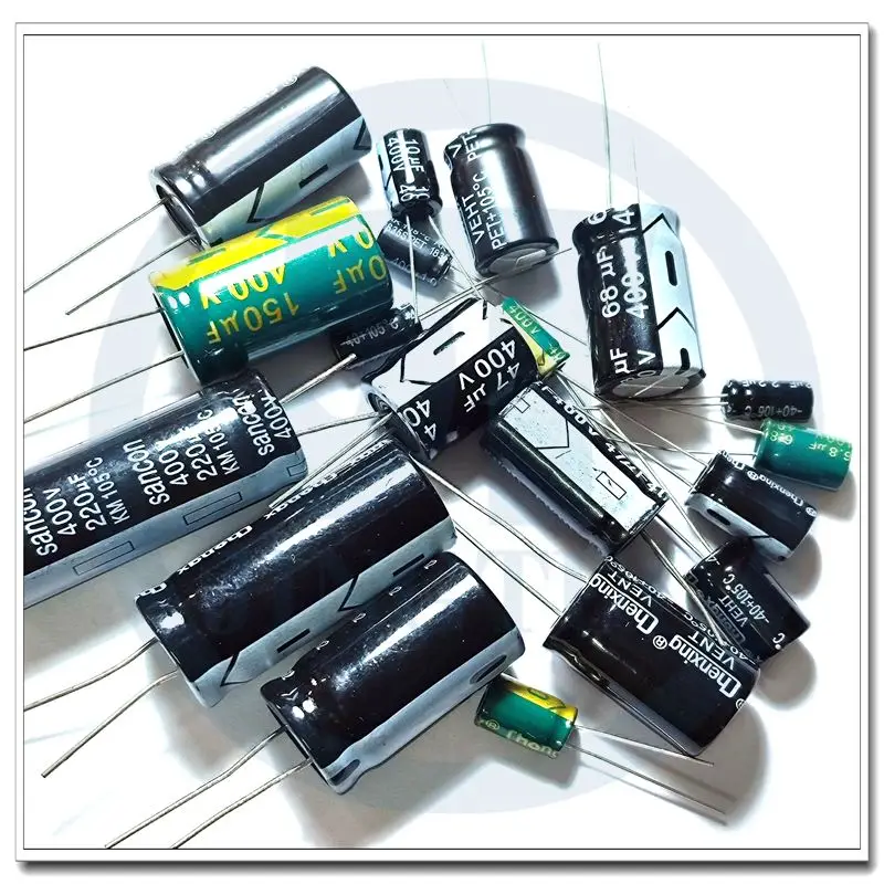 Electrolytic Capacitor 400V 1uF 2.2uF 3.3uF 4.7uF 6.8uF 8.2uF 10uF 15uF 22uF 33uF 47uF 68uF 82uF 100uF 120uF 150uF 180uF 220uF