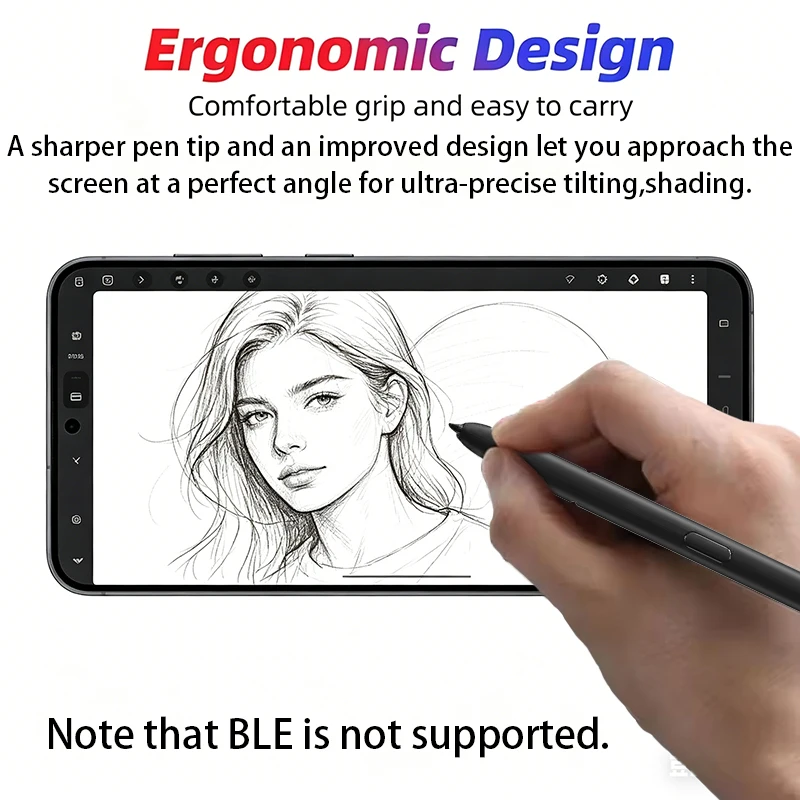 Für Samsung Galaxy S24 Ultra Stylus Pen, Ersatz S Pen SM-S928B SM-S928U SM-S928N Passiver Stift Geschenk-Spitzen/Nibs (Ohne BLE) – Detail 3
