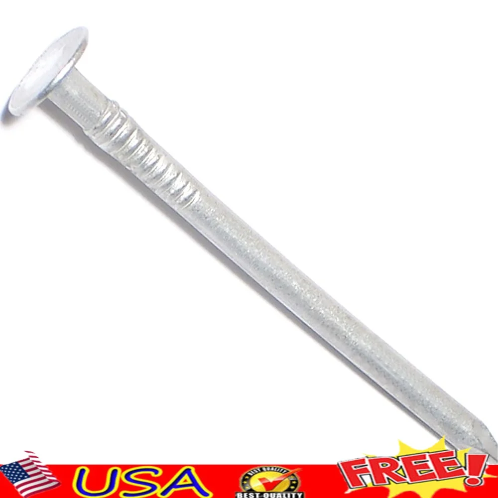 

Виниловые сайдинговые гвозди, 2-дюймовый алюминий, 11 калибра, сверхмощные сайдинговые крепления, обустройство дома, строительный ремонт