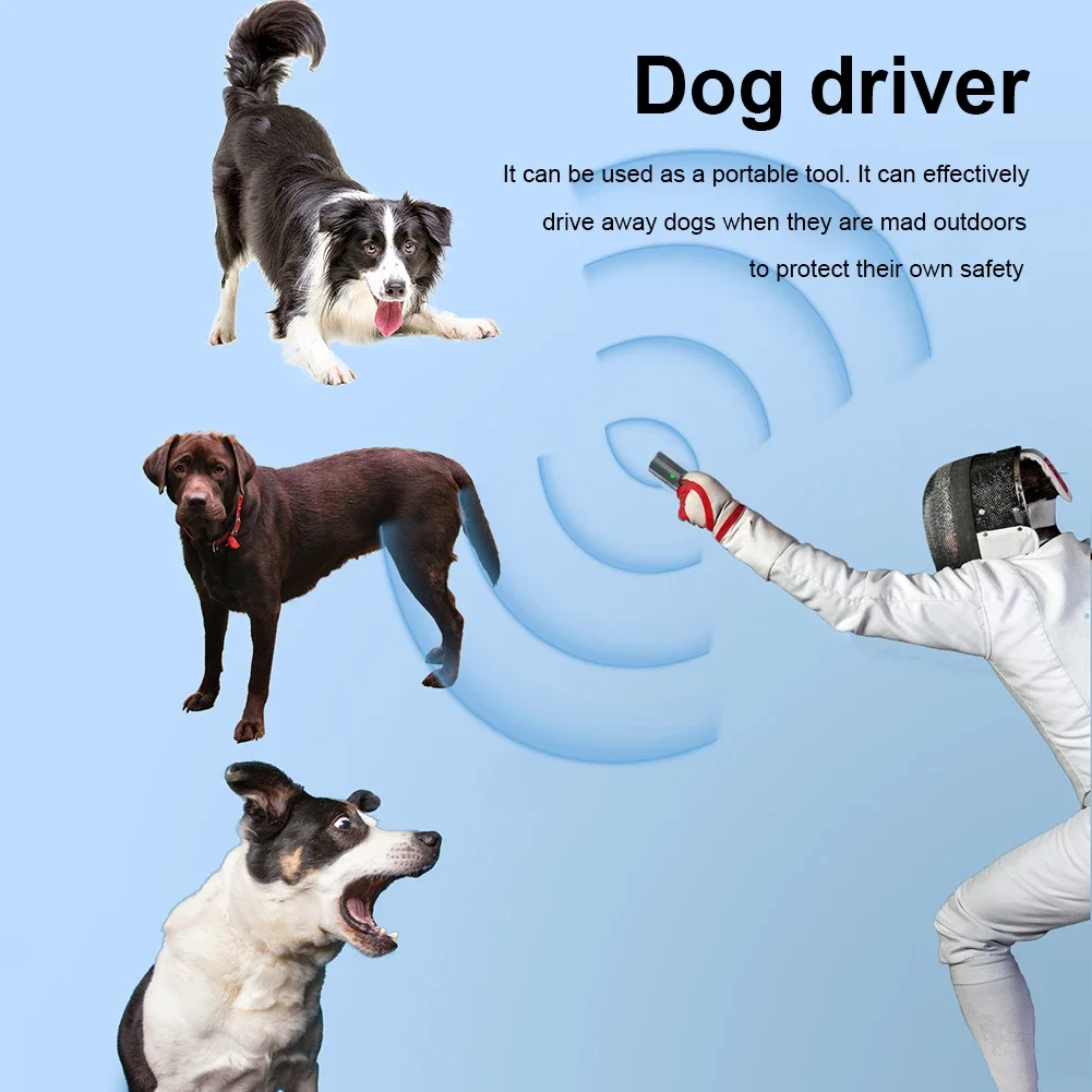 Ultrasonic Dog Repeller Deterrent Anti Barking Cat Tinea Ultraviolet UV Detect Light Stop Bark Control USB Rechargeable Battery