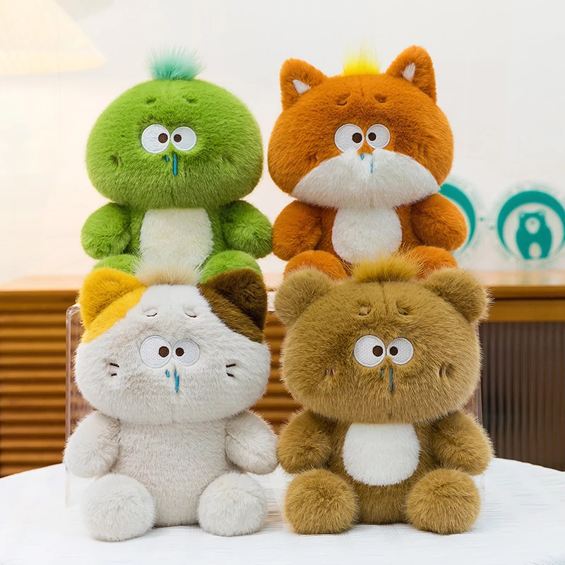 

Kawaii Plush Toy Stuffed Doll Animal Series Cute Turtle Fox Cat Bear Plushie For Kids Birthday Present Soft Cuddly Doll Playtime