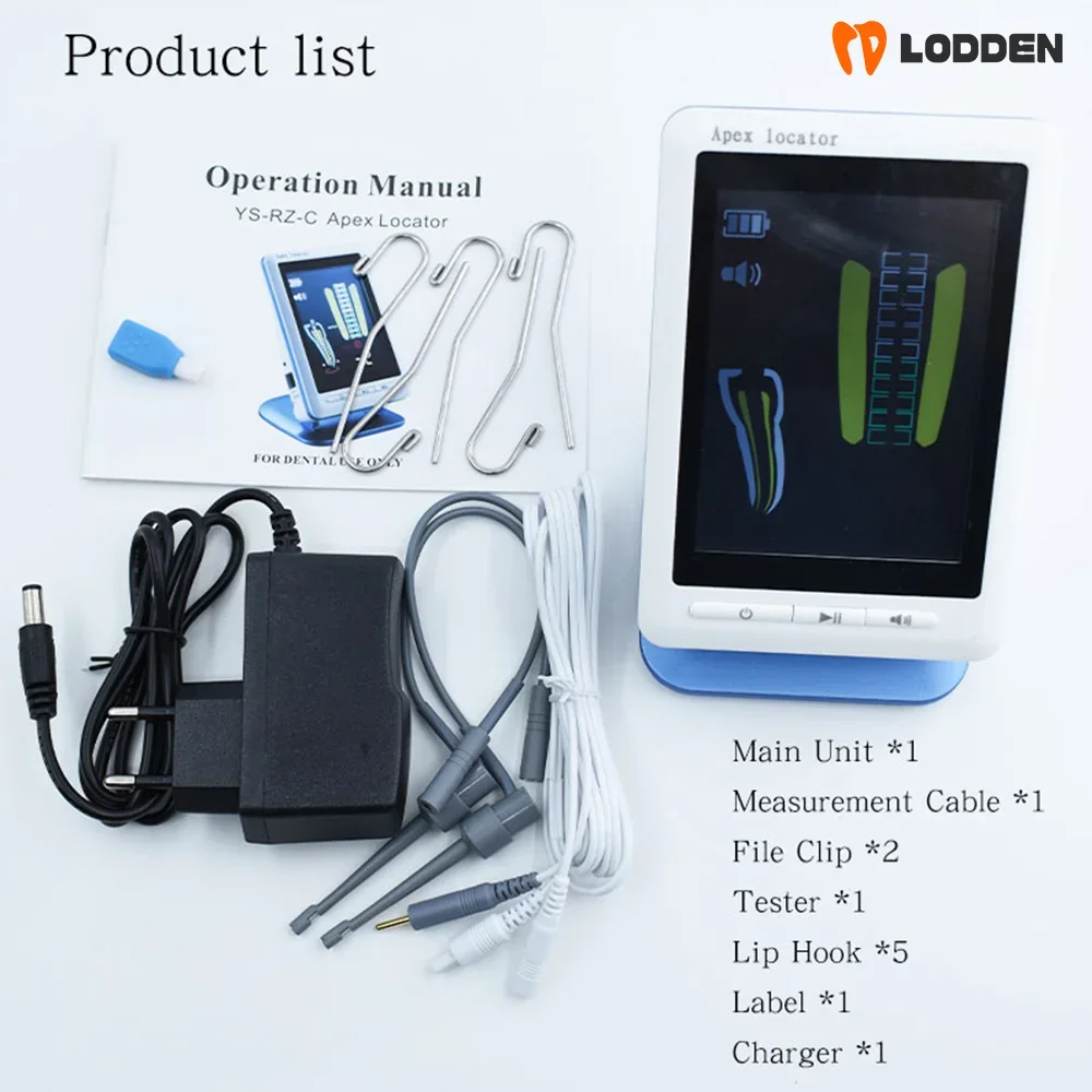 Localizador de ápice Dental 179-B, endodóntico, endodoncia, Canal radicular, pantalla grande, 4,5 LCD, instrumento de odontología, localizador apico de medición de longitud