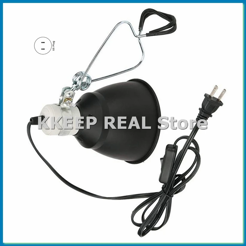 

Новый комплект ламп для обогрева рептилий: лампа E27, кронштейн, плафон, лампа для обогрева животных, лампа-излучатель US-ABHG