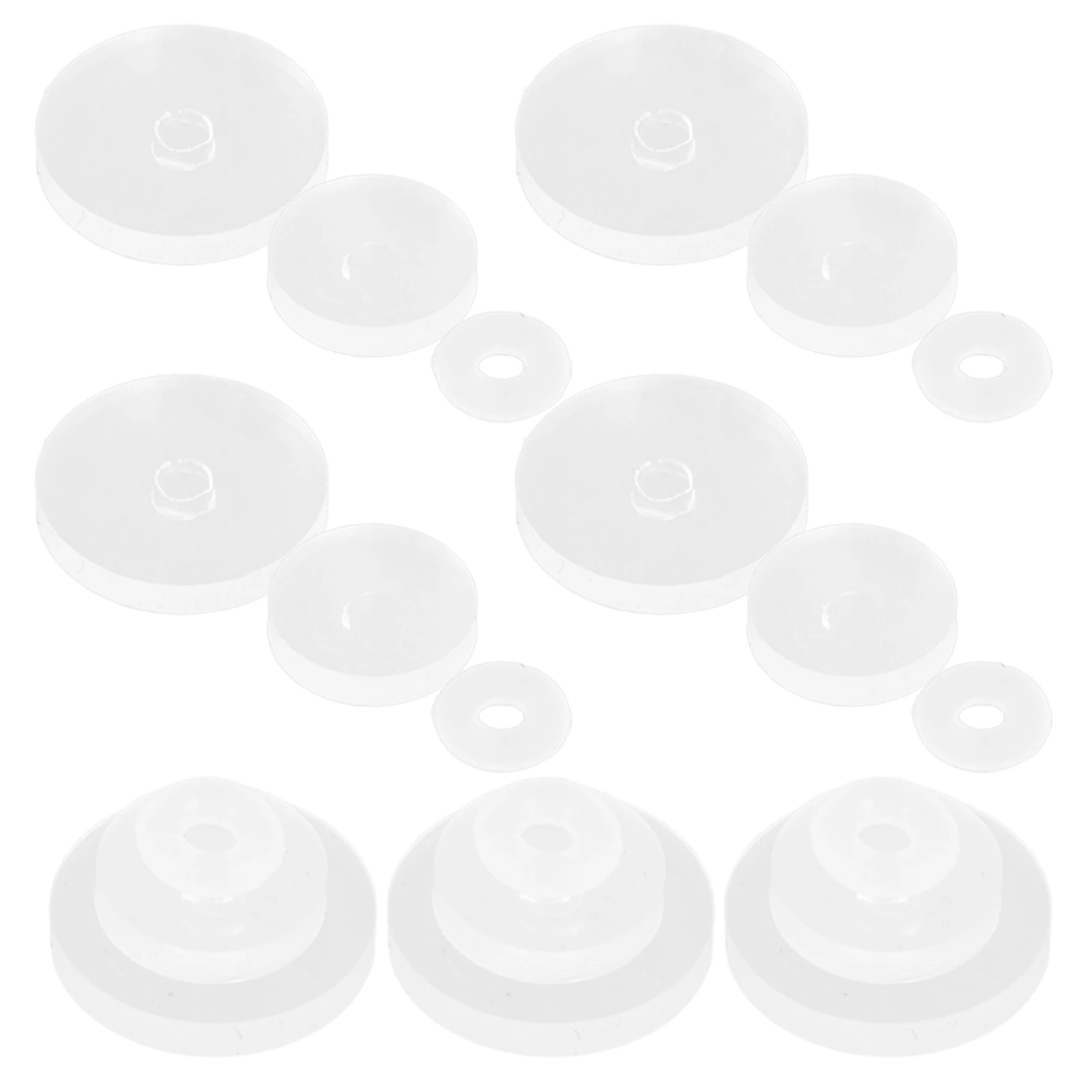 

30 Pcs Earring Backs Clear Piercing Resin Anti Sticky Nose Gasket Hole Saver Spacers Plastic Backs Droopy Ears Support Jewelry
