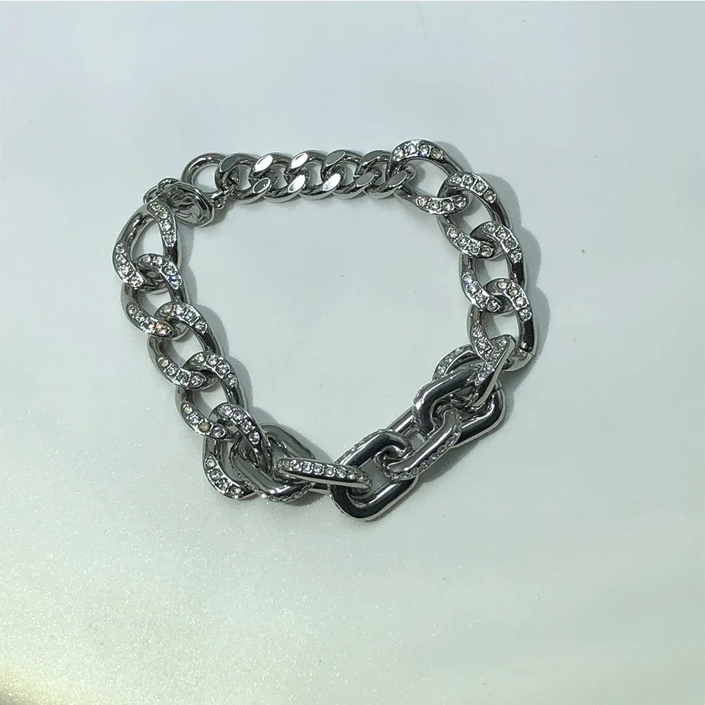 Nova moda dextera escondida branco imitação de cristal pulseira requintado presente de ação de graças feminino