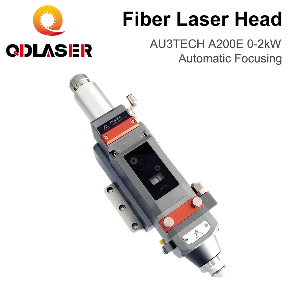 

QDLASER Fiber Laser Head 0-2KW AU3TECH A200E Automatic Focusing D30 CL100 FL125 For Laser Cutting Machine