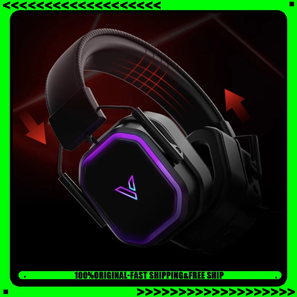 Rapoo VH850 3-режимные беспроводные игровые наушники для киберспорта с микрофоном и шумоподавлением RGB, длительный срок службы батареи, гарнитура на заказ с низкой задержкой