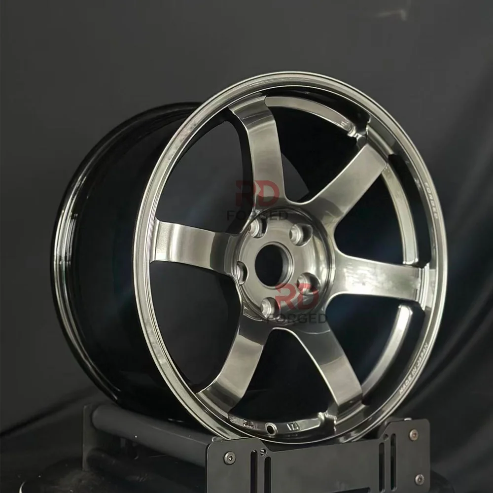 For 5x100 5x120 Forged Custom for Racing Te37 Saga S-puls Hyper Black Wheels for Subaru Wrx Sti Brz BMW E92 F87 F80 F82 M2 M3 M4