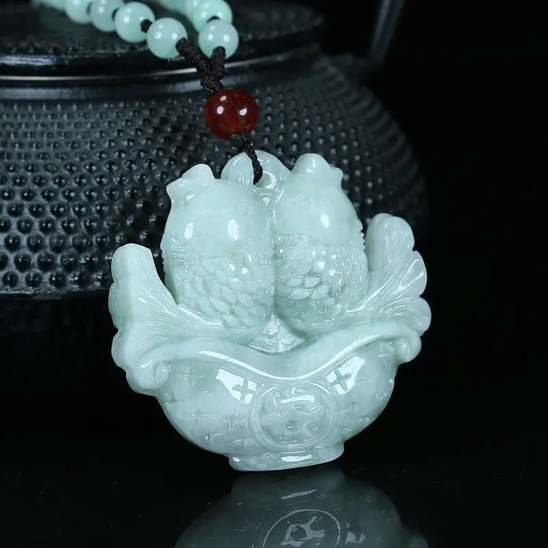 

Двусторонние подвески для мужчин и женщин, кулон для ожерелья с двойной рыбой Kirin Safety