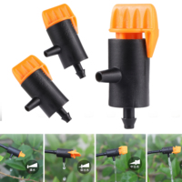 5pcs 0~60L Micro Drip Irrigation Tool Adjustable Dripper Pressure Compensation Dripper Garden Watering Regulator Transmitter