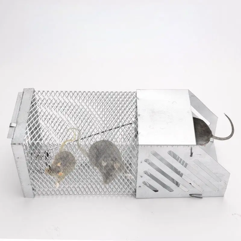 Single Door Continuous Rat Trap Indoor And Outdoor Mice Catcher Mousetrap Metal Reusable Mouse Rat Cage