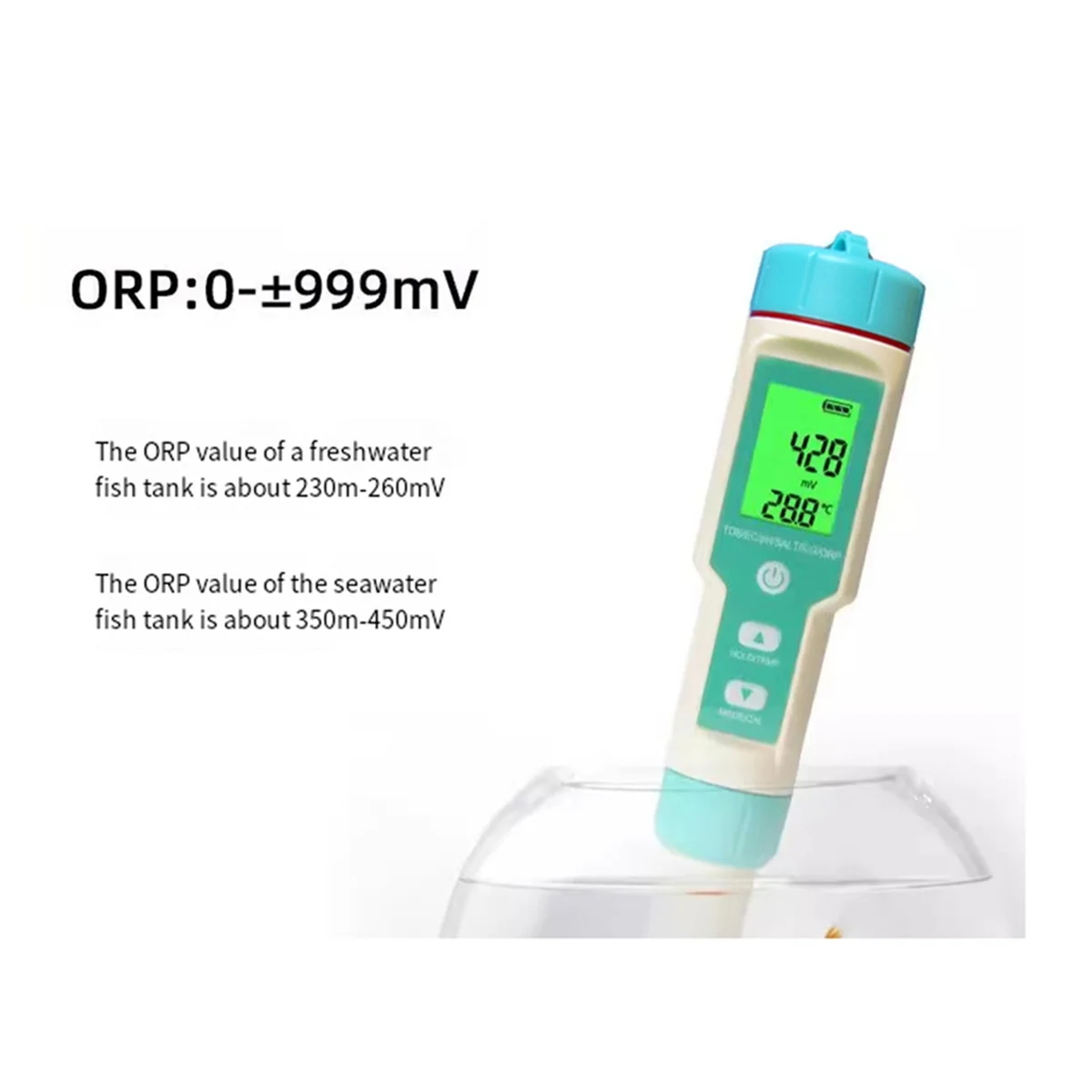 AA98 7 in 1 Water Quality Tester PH/TDS/EC/ORP/Salinity/S. G/TEMP High Accuracy Water Quality Test Pen IP67 Digital PH Meter