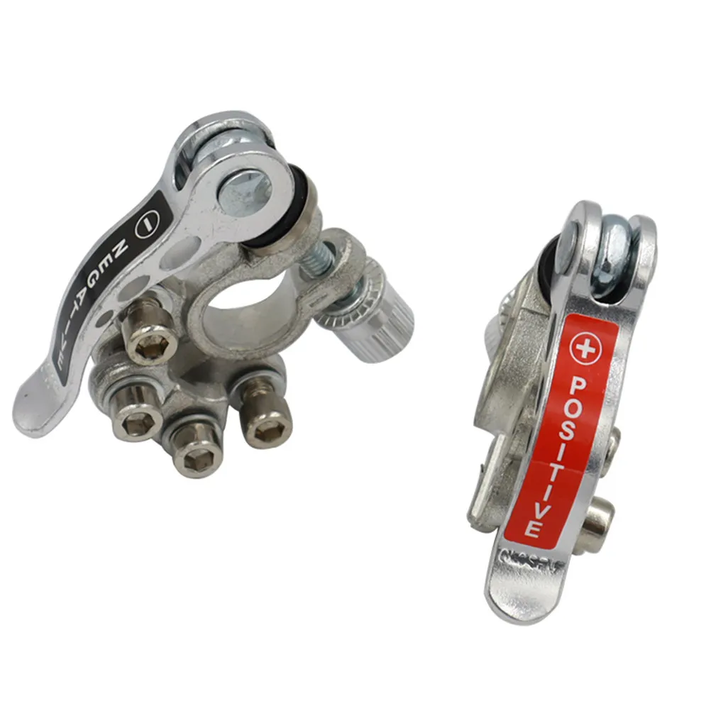 

1 Pair Car Battery Terminal Quick Release Copper Connector Clip Easy Install Auto Battery Cable Terminal Clamp for Cars