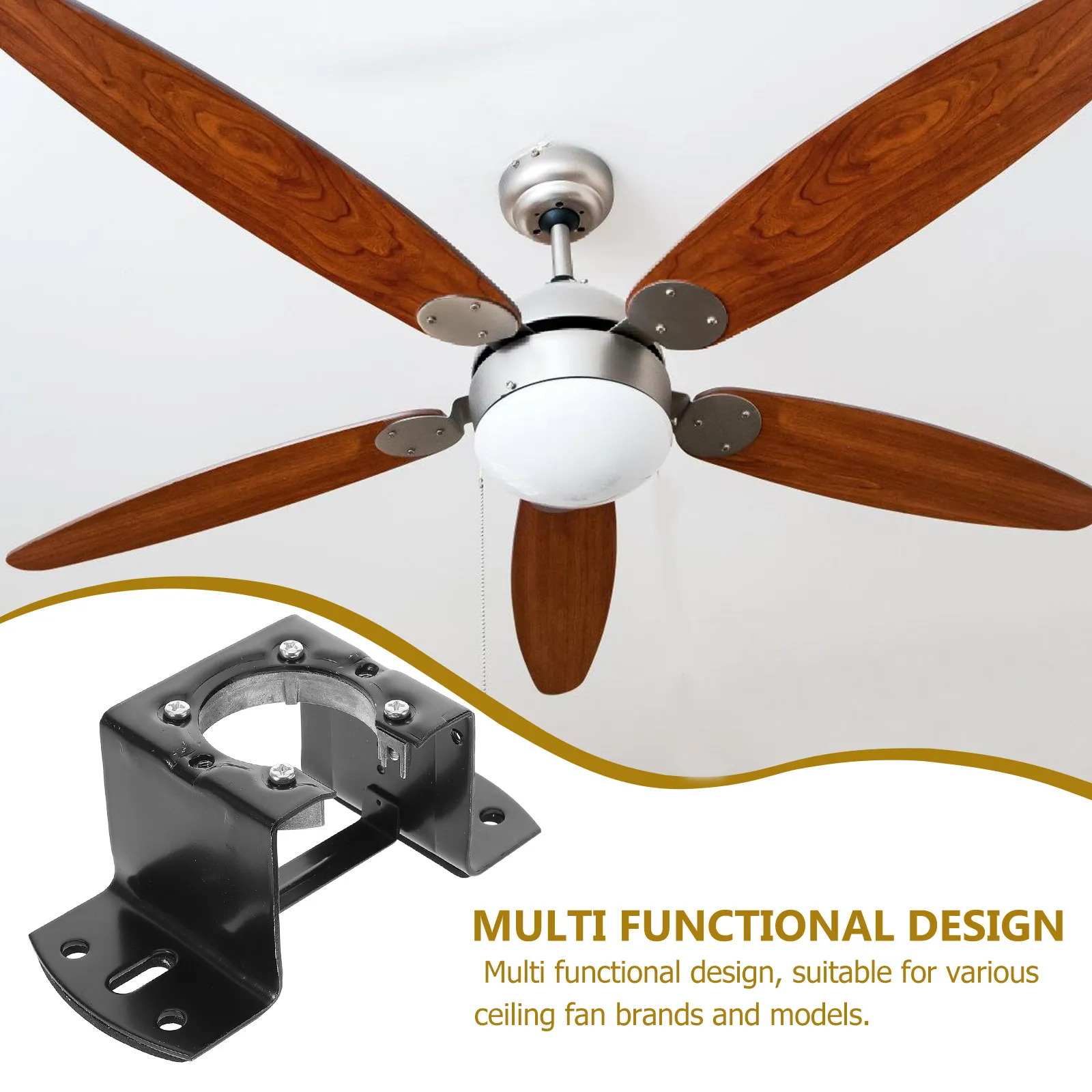 

1Set Ceiling Fan Bracket Versatile Mounting Replacement Hanging Installation Kit Ceiling Fan Accessories Bracket Kit