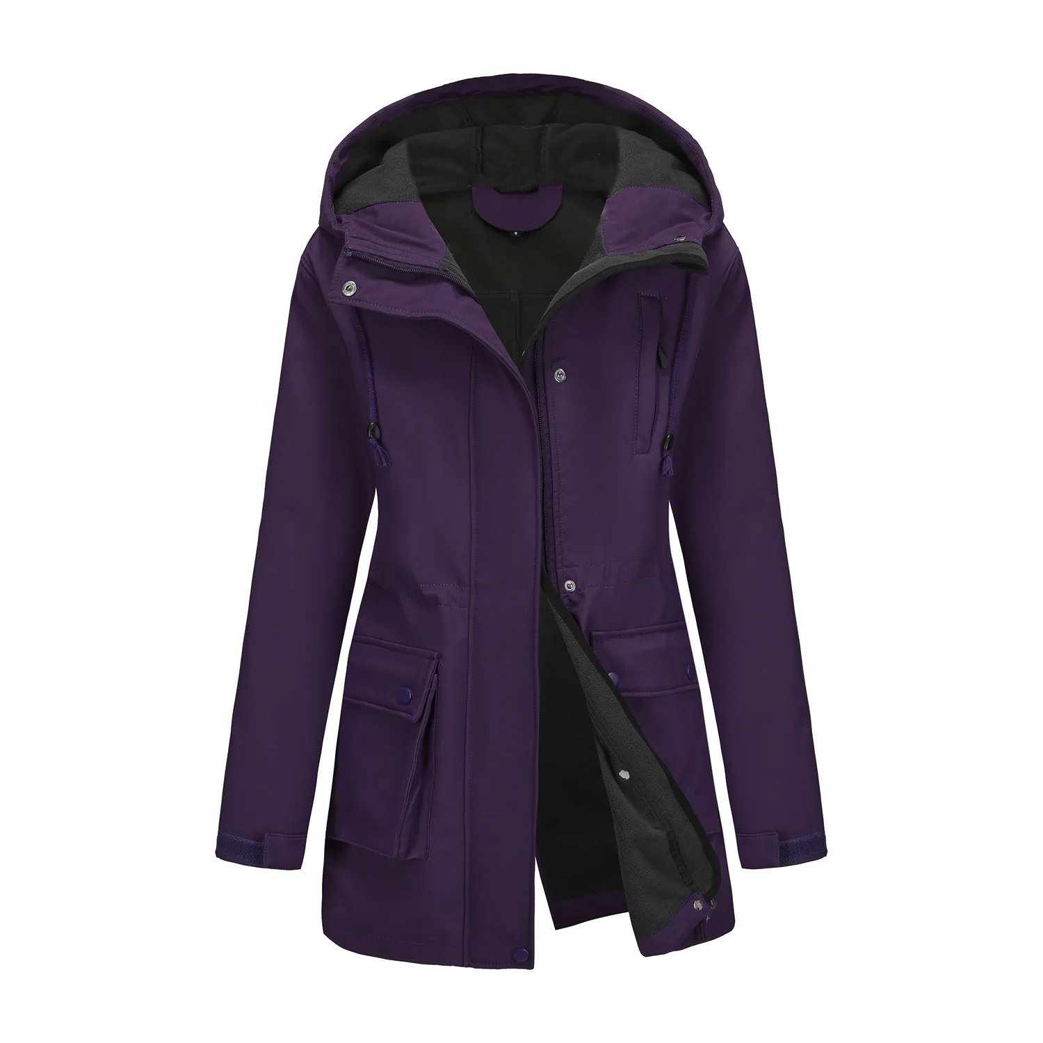 

Autumn and Winter Jackets for Women Rainproof Hooded Women's Raincoat Coat Windbreakers 25Ss