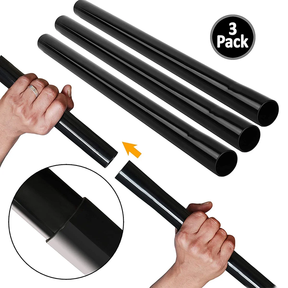 A66T 3 pezzi da 1,25 pollici accessori e accessori per aspirapolvere bacchette di prolunga per tubo per vuoto con attacco per bacchetta di prolunga per negozio Vac
