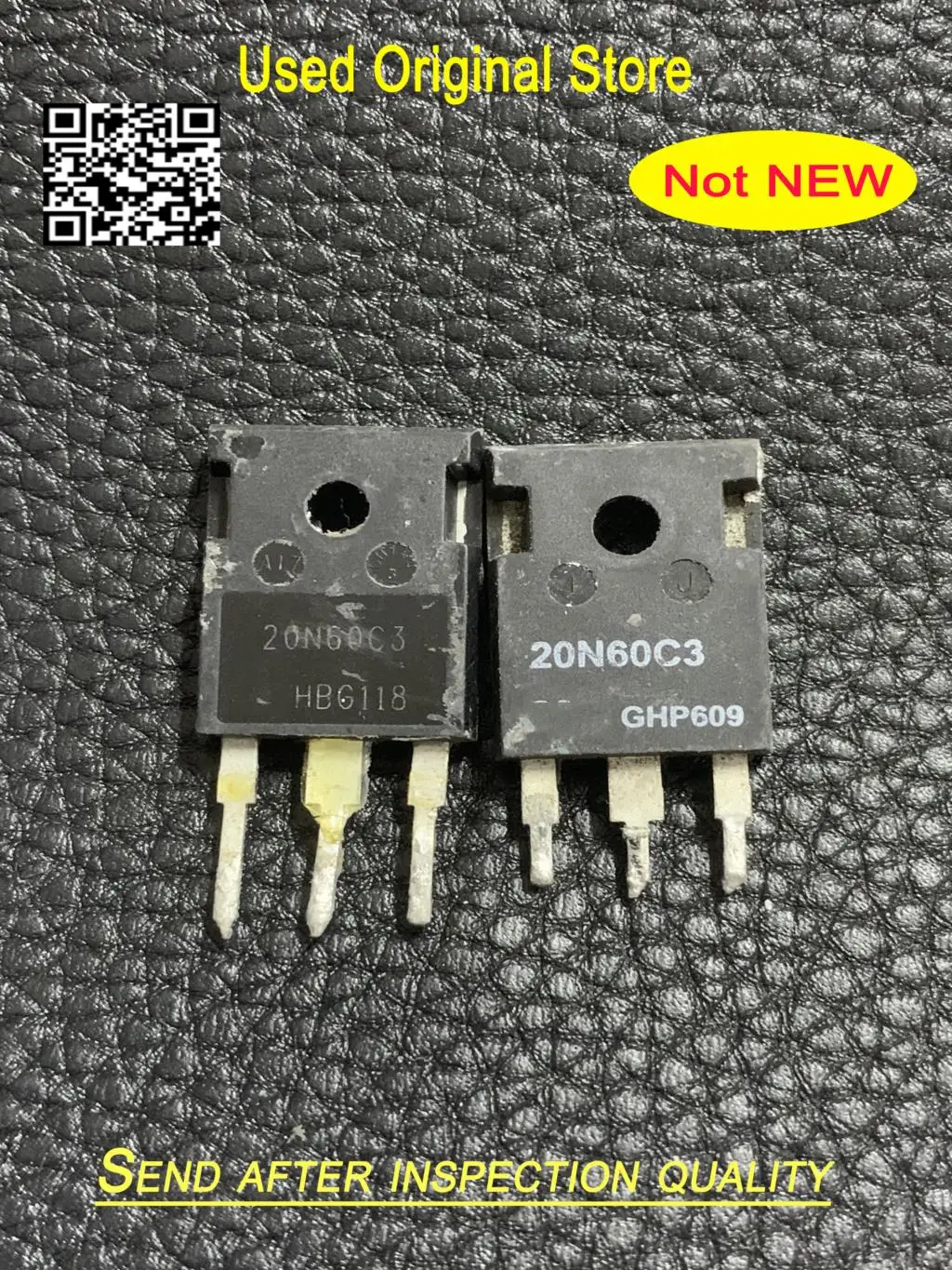 

5 шт./Лот IRG4PC50UD SPW20N60C3 24N60C3 18N50 FDA18N50 IRFP4868 Большой чип транзистор высокой мощности TO-3P Оригинальная разборка