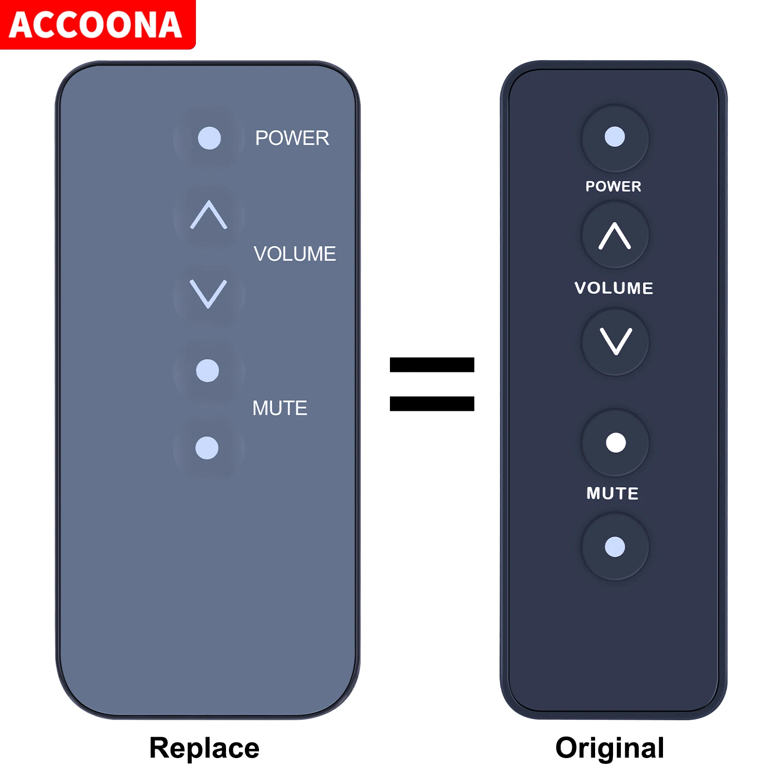 Controle remoto para ZVOX ACCUVOICE, AV100, AV102, AV110 Speaker TV