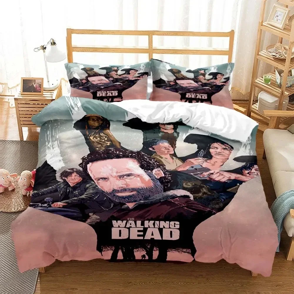 horror-die-walking-dead-–-housse-de-couette-et-taie-d'oreiller-ensemble-de-literie-confortable-decoration-de-chambre-d'enfant-textile-de-maison