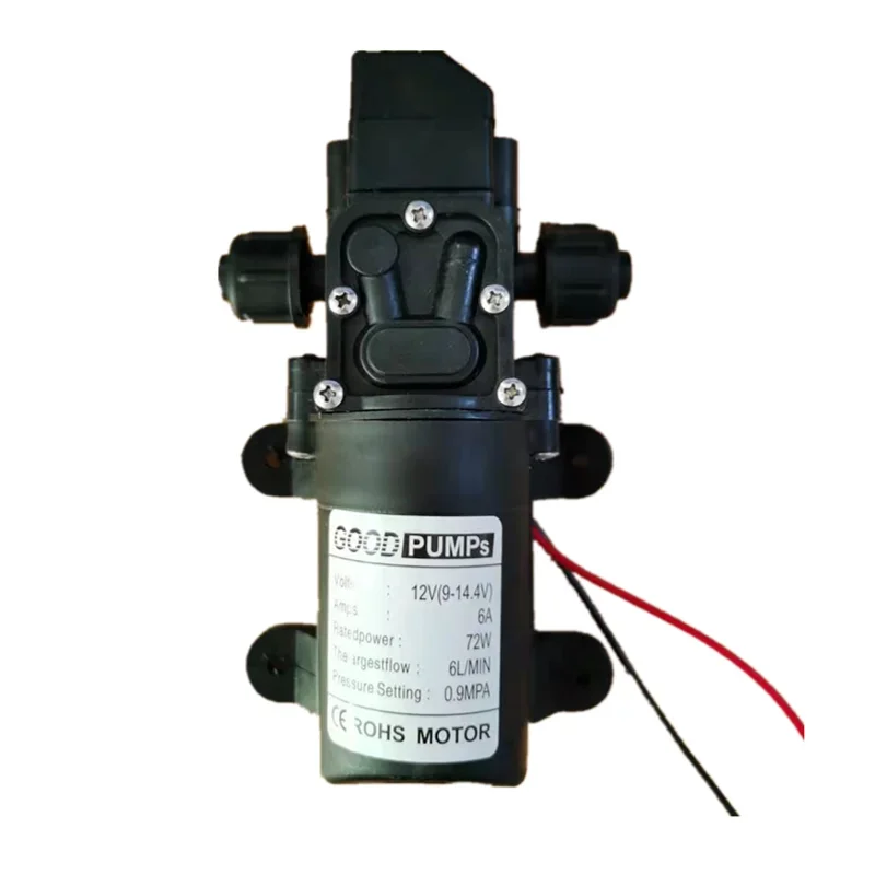 NOWA wysokociśnieniowa membranowa pompa samozasysająca DC 12V 130PSI 6L/min 72W