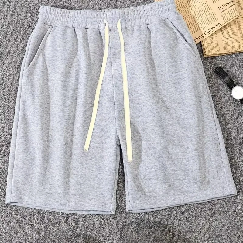 

Новые шорты для фитнеса и отдыха, летний тренд, однотонные мужские шорты для фитнеса и отдыха.