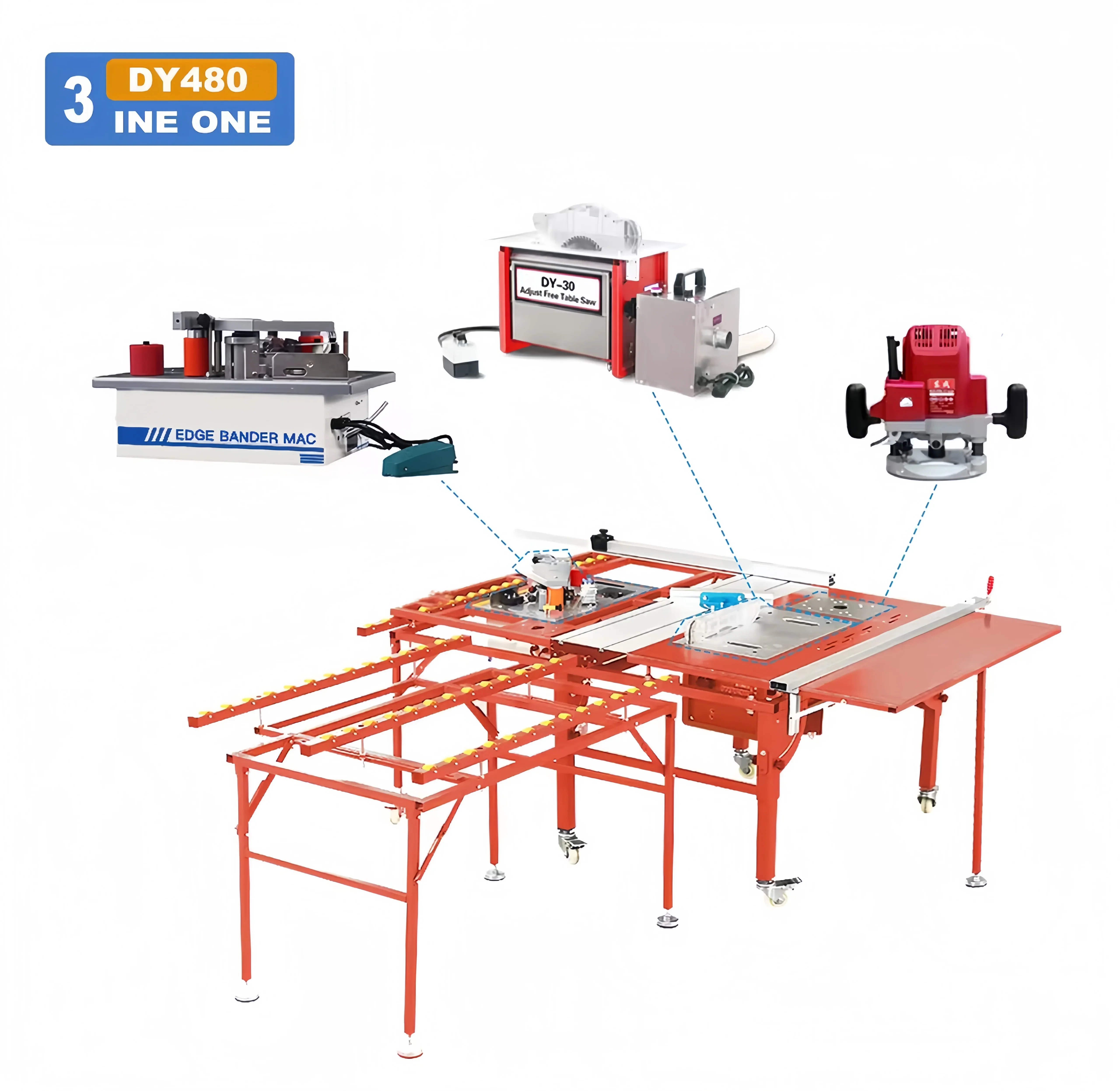 

WOODPRO Woodworking Benches Table Industrial Workbench Table Woodworking Sliding Table Saw