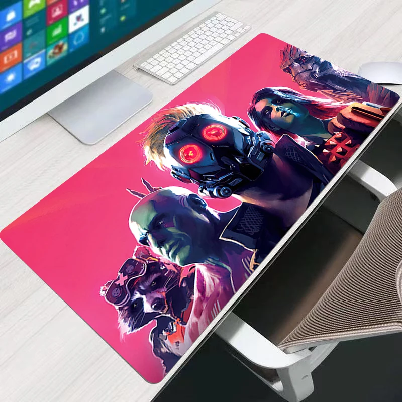 카와이 마우스 패드 은하계의 수호자 귀여운 소녀 가비네트 게이머 컴퓨터 책상 매트 키보드 패드 PC 게임 액세서리 마우스패드