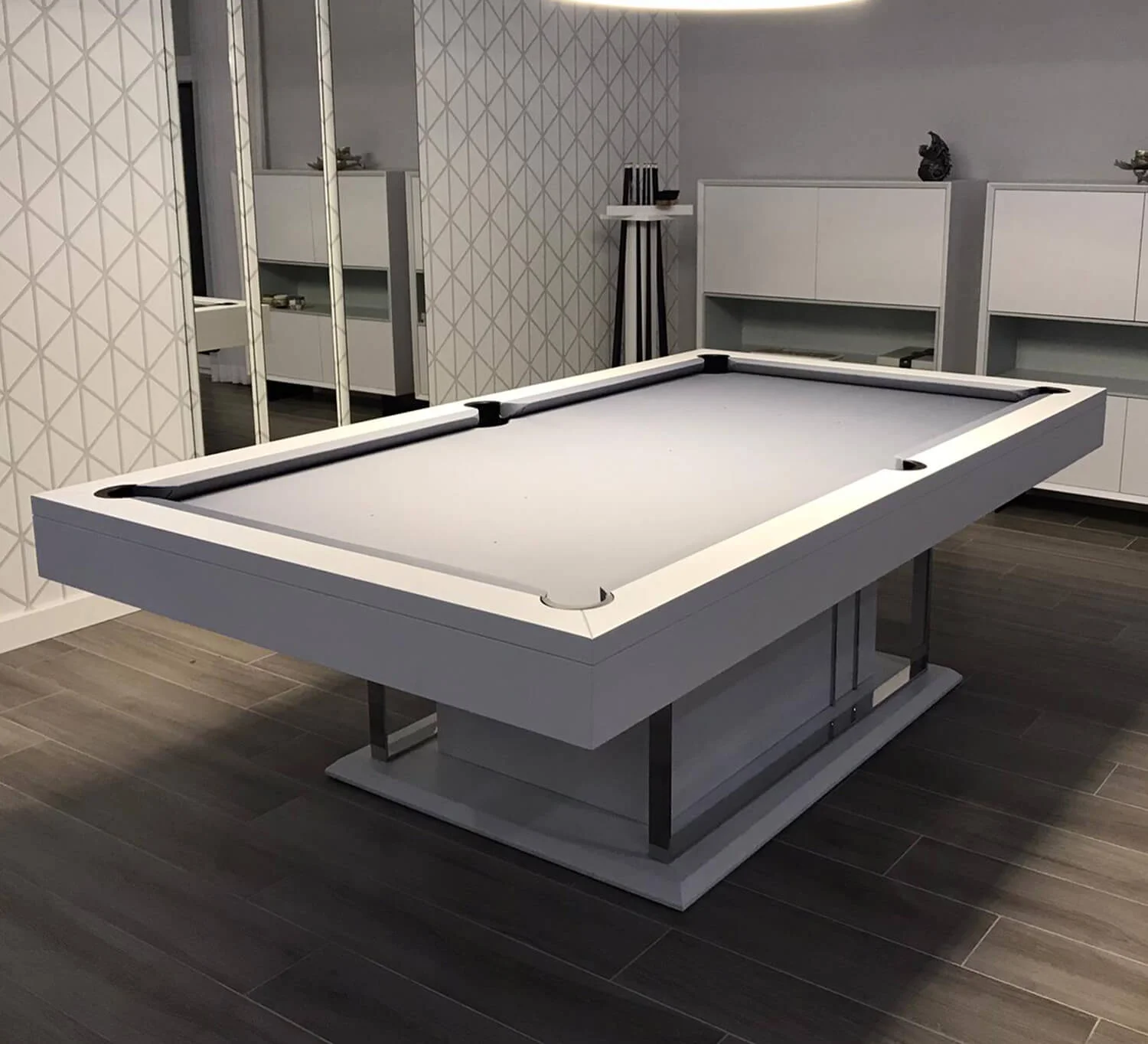 Factory Customized Best Selling Solid Wood Pool Table 9 Ball Luxury Home Use Billiard Tables with Jiujiang Top A Natural Slate