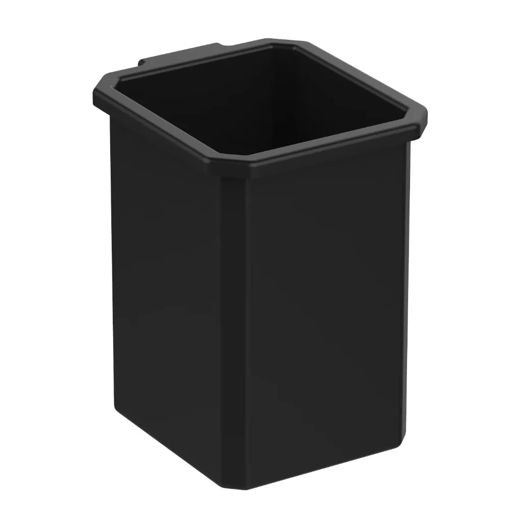 Hyper Stack Narrow Snap Bin Black Stackable Storage Container 1 Pack