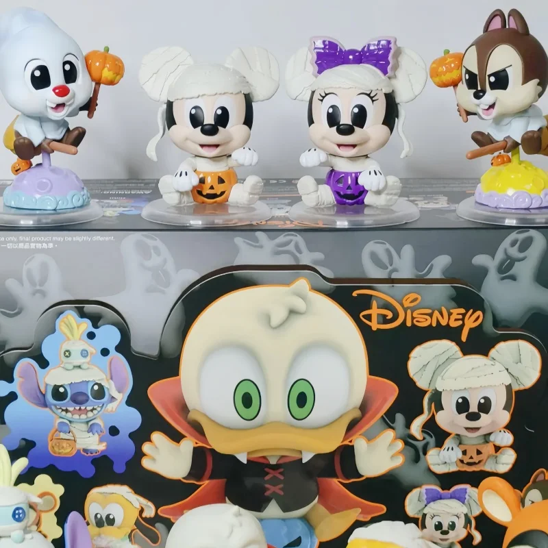 

Новый Disney Mystery Box Микки и друзья Тыква Хэллоуин слепая коробка Cosbi Коллекция Фигурка Декор Игрушка Сюрприз Рождественский подарок